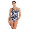 Bañador de una pieza Marble Powerback Mujer Negro-Blanco Talla 32-XS Zoggs 462569BK32