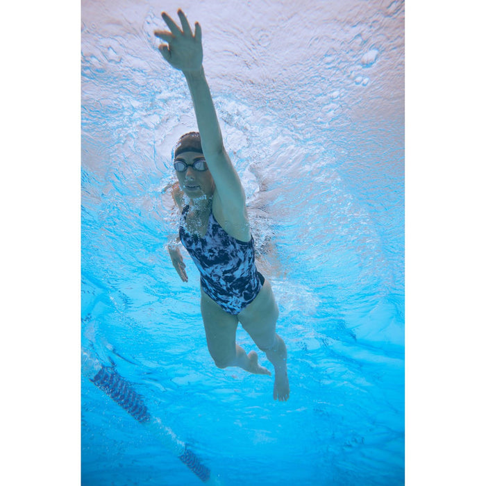 Bañador de una pieza Marble Powerback Mujer Negro-Blanco Talla 38-L Zoggs 462569BK38