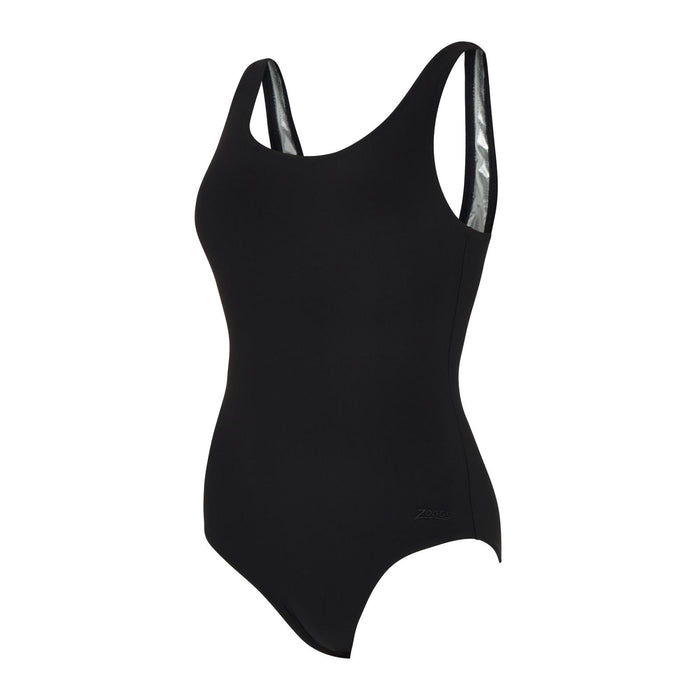 Bañador de una pieza Scoopback forrado en plata negro talla 36-M Zoggs 462577BK36