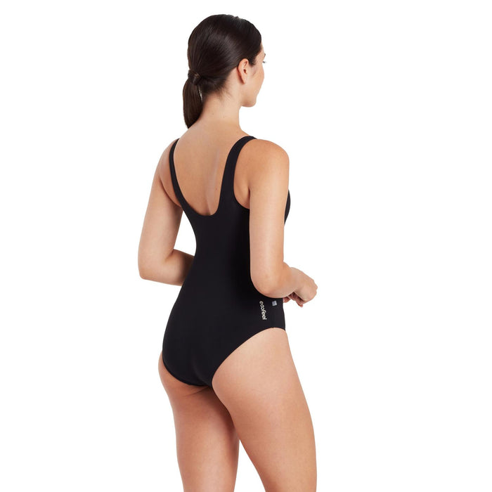 Bañador de una pieza Scoopback forrado en plata negro talla 38-L Zoggs 462577BK38