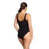 Bañador de una pieza Scoopback forrado en plata negro talla 40-XL Zoggs 462577BK40