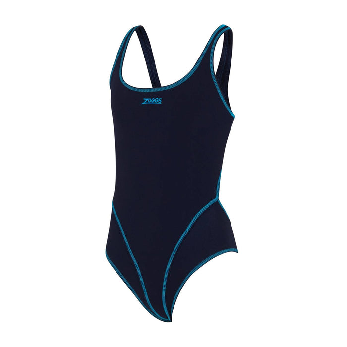 Bañador de una pieza Melbourne Haxback Niña Marino-Azul Claro Talla 32-12A Zoggs 463317NVLB32