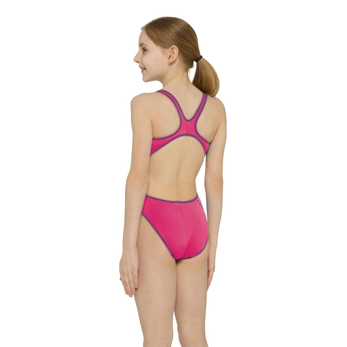 Bañador de una pieza Melbourne Haxback Niña Rosa-Royal Talla 28-8A Zoggs 463317PKRY28
