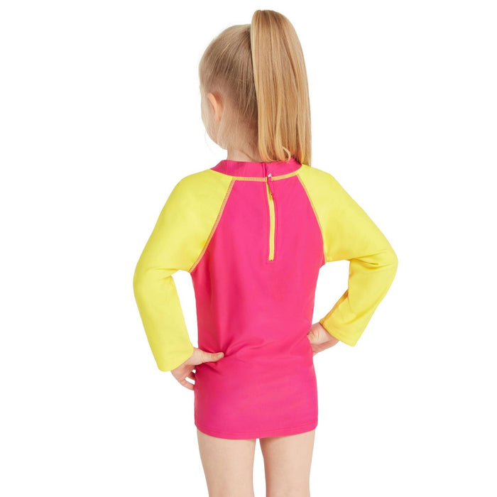 Camiseta de Natación de Manga Larga con Cremallera Solar Niños Diseño Sea-Queen Edad 5 Zoggs 465423SEQEYR5