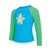 Camiseta de Natación de Manga Larga con Cremallera Solar Niños Diseño Super-Star Edad 6 Zoggs 465423SPSTYR6