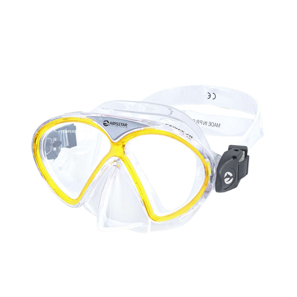 Máscara de snorkel Fenix Kids Transparente-Amarillo Abysstar 50037YL