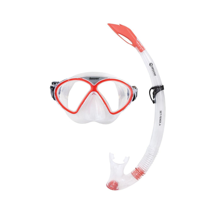 Set de snorkel Fenix Kids Transparente-Rojo Abysstar 50058RD