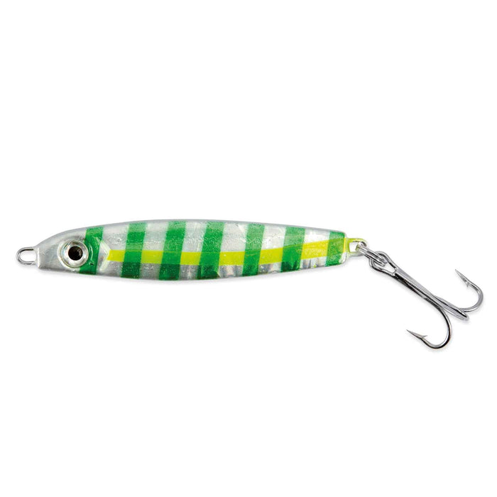 Micro Jig Plateado Rayas Verdes 14g 5,5cm Hikaru 5325214