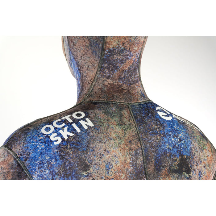 Neopreno traje de buceo completo Octoskin Hombre 5mm Camo-Marrón-Azul L Abysstar 59032