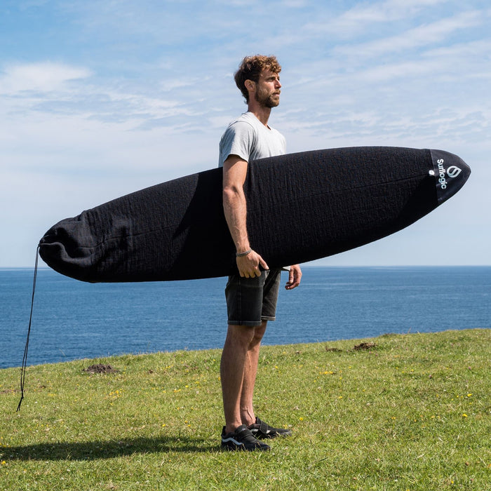 Stretch Cover Shortboard 5'8" Negro Surflogic 59402