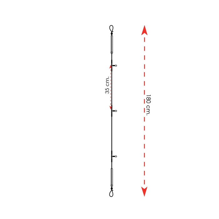 Armadura de surfcasting de competencia con giratorios Expert Predator 60020