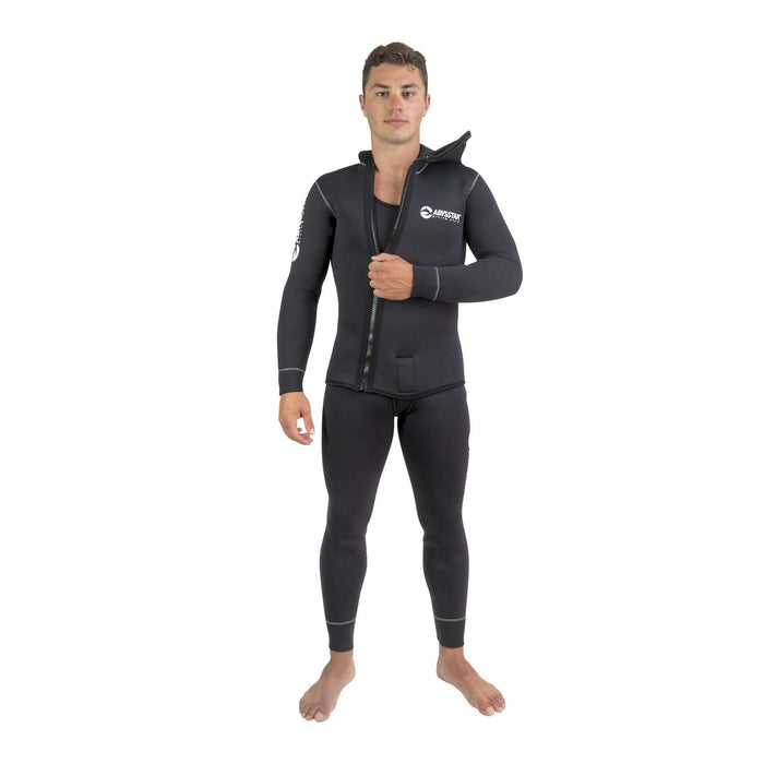 Traje de Buceo Completo Pacific Supreme Con Cremallera Delantera Hombre 5mm Negro XL Abysstar 62691