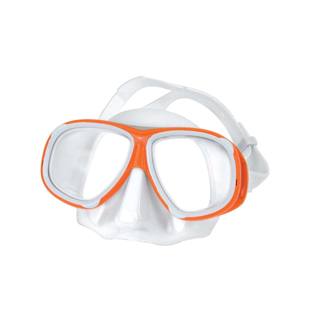 Máscara de snorkel Ulisse Blanca-Naranja Abysstar 63056OR