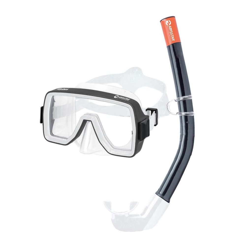 Set de snorkel Mythos Transparente-Negro Abysstar 63185BK