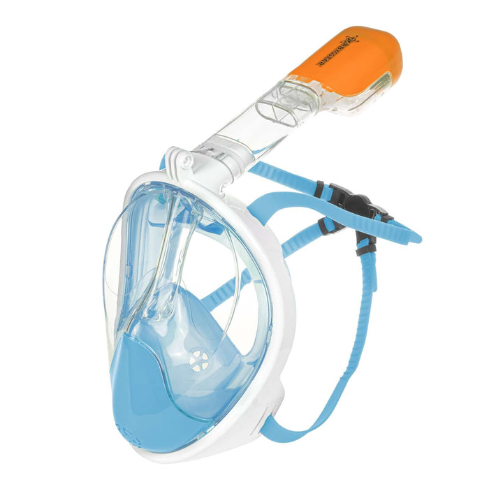 Máscara de snorkel de cara completa Galaxy Azul S-M Abysstar 67055BL