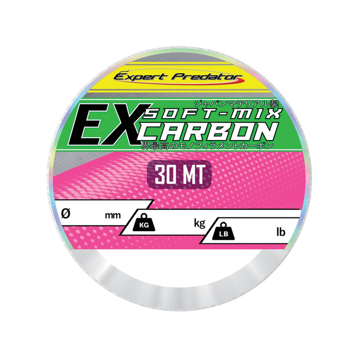 Línea recubierta de nylon Ex Soft-Mix Carbon 30m 23,6kg 0,60mm Expert Predator 68815