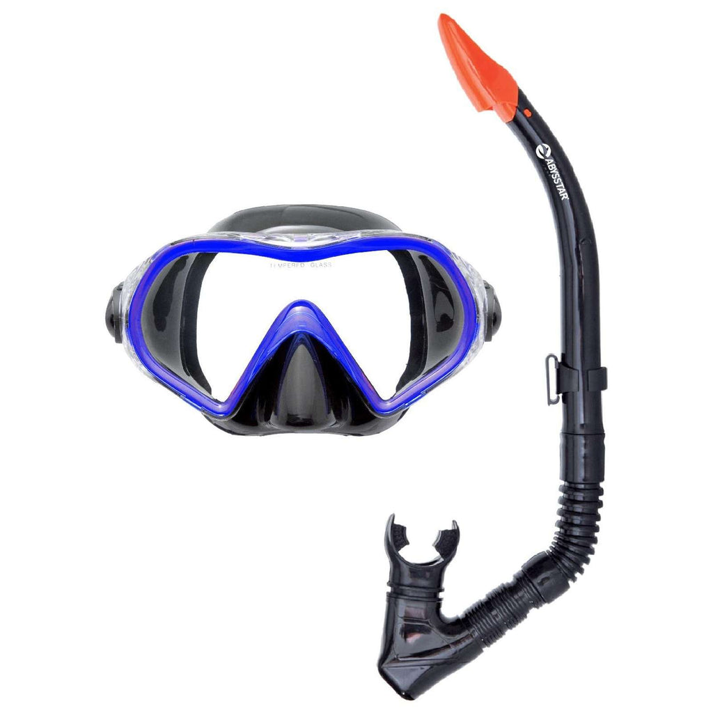 Set de snorkel Dive Negro-Azul Abysstar 69256BL