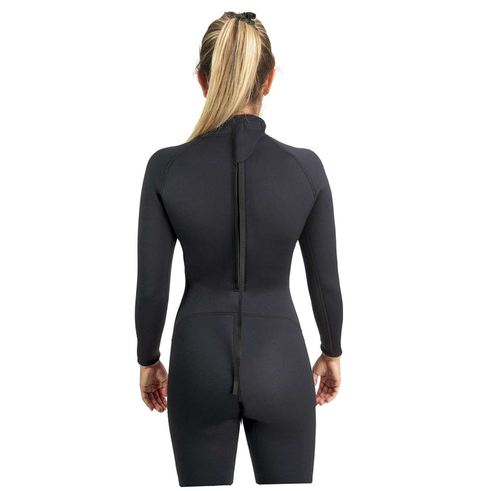 Traje de Buceo Corto de Neopreno Sidney Mujer 2,5mm Negro-Gris-Rojo S Abysstar 69281