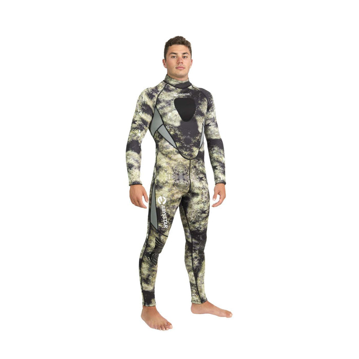 Traje de buceo completo para pesca submarina Sidney Hombre 2,5mm Camo-Verde-Beige M Abysstar 69741