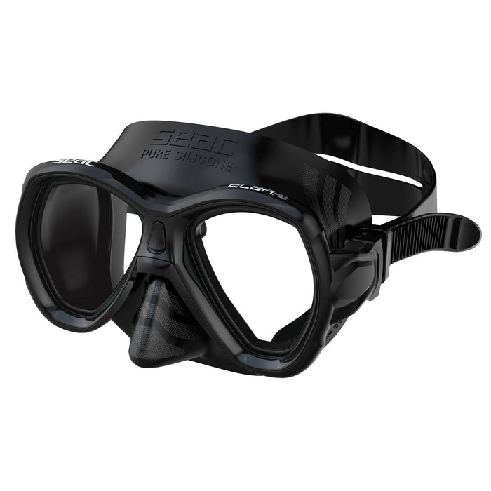 Máscara de snorkel Elba Md Negra Seac 75-42N-SBL