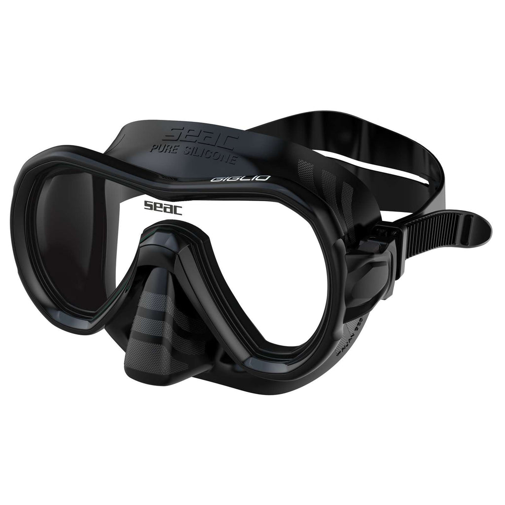 Máscara de snorkel Giglio Negra Seac 75-47N-SBL