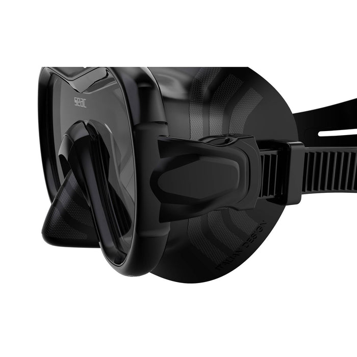 Máscara de snorkel Giglio Md Negra Seac 75-48N-SBL