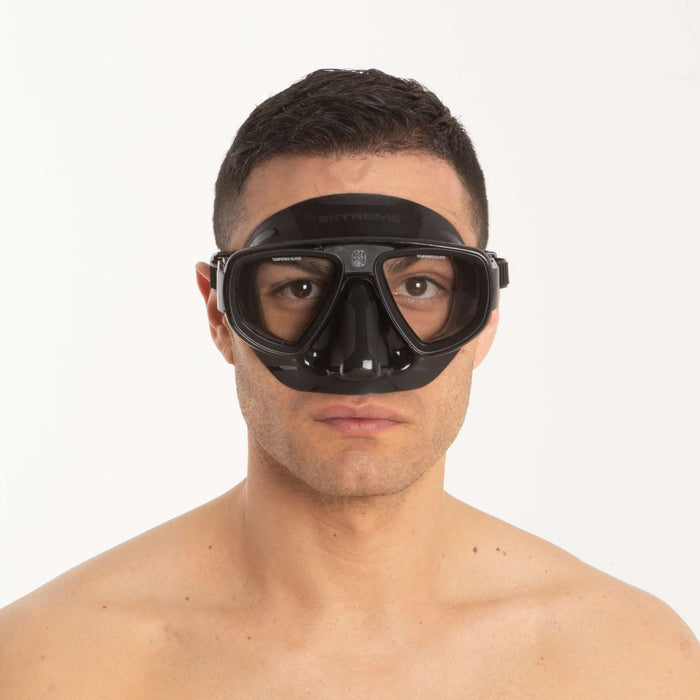 Máscara de snorkel de buceo Extreme 50 Negra-Negro Seac 75-65N-SBL