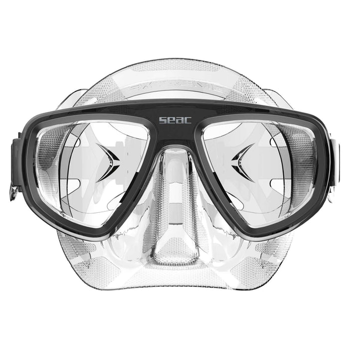 Máscara de snorkel de buceo Extreme 50 Claro-Negro Seac 75-65N-SKL