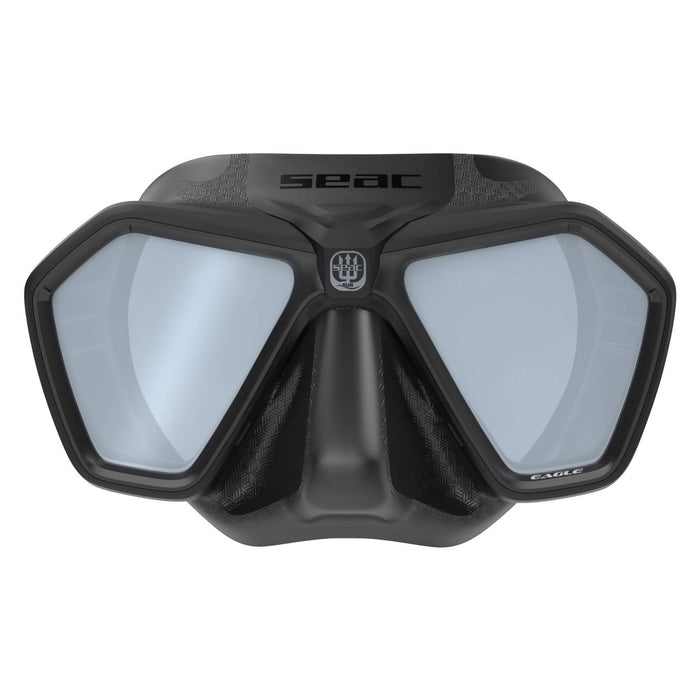 Máscara de Freediving y Spearfishing Eagle Lentes Espejadas Plateadas Negras Seac 75-66NS-SBL-LS