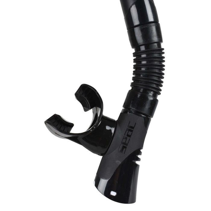 Snorkel de buceo Fast Tech Dry Black-White Seac 84-32NW-SBL