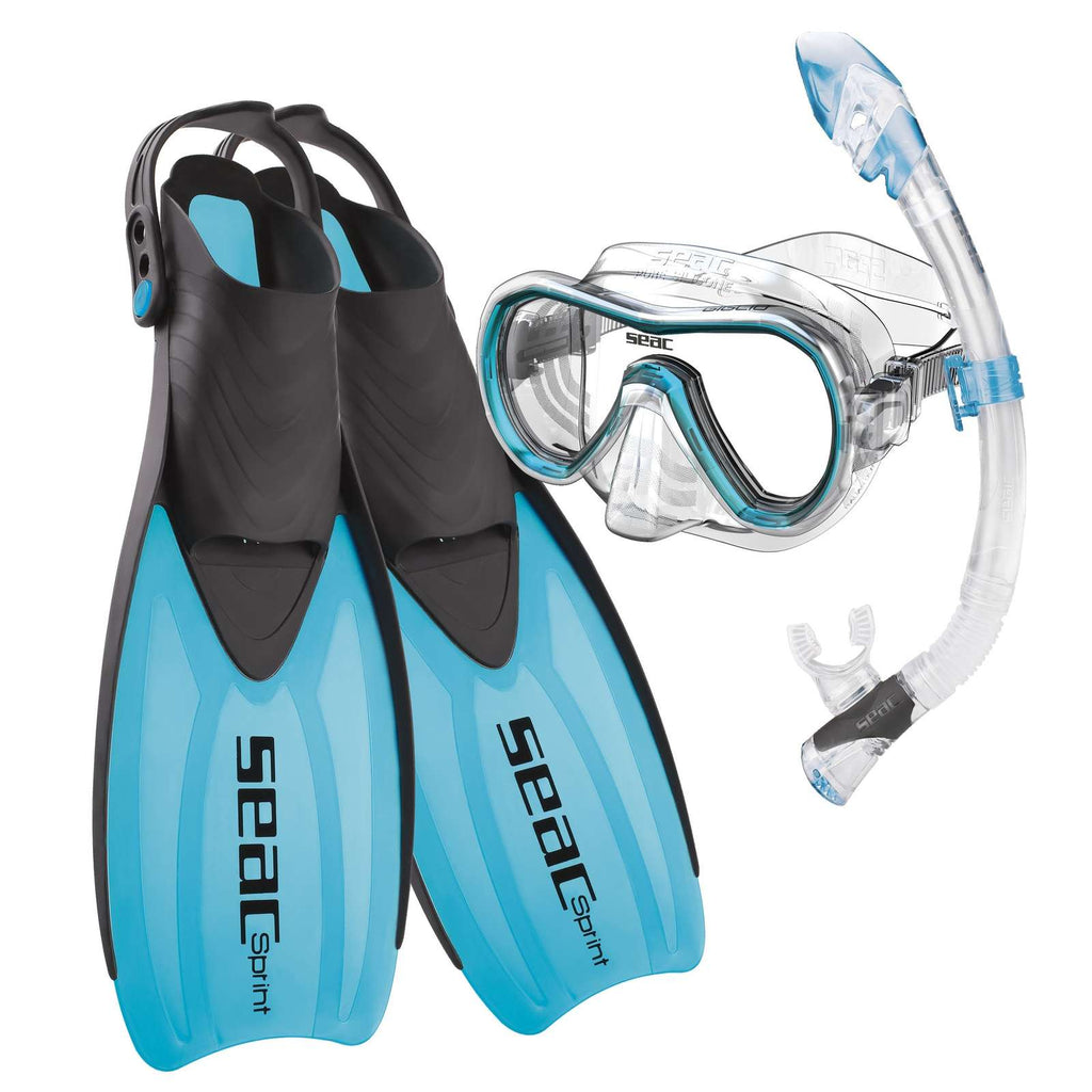 Set de Snorkel Tris Sprint Dry Azul 39-41 Seac 89-30B-39-41