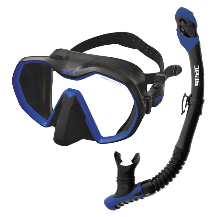 Set de Buceo Bis Icona Reverse Dry Negro-Azul Seac 89-96NB