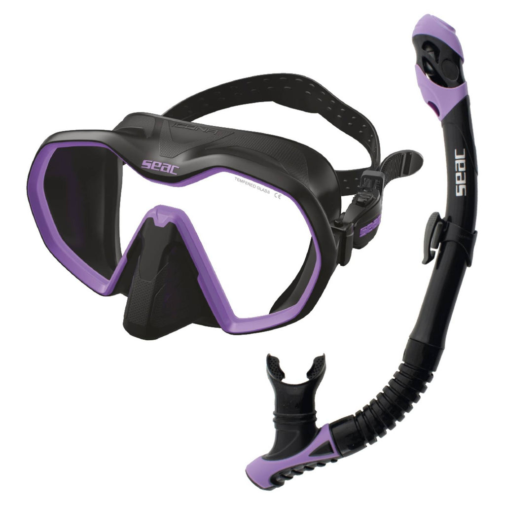 Set de Buceo Bis Icona Reverse Dry Negro-Lila Seac 89-96NLL