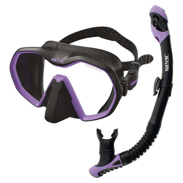 Set de Buceo Bis Icona Reverse Dry Negro-Lila Seac 89-96NLL