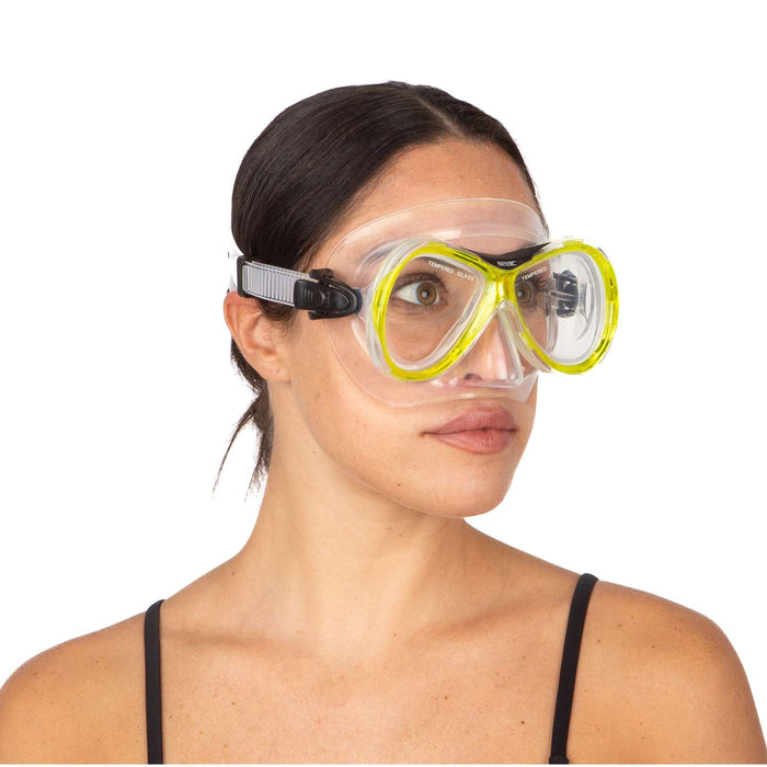 Máscara de Snorkel Capri Slt Claro-Amarillo Seac 9419Y