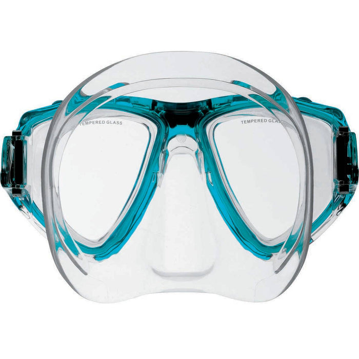 Máscara de Snorkel de Buceo Uno Claro-Azul Seac 9448BC