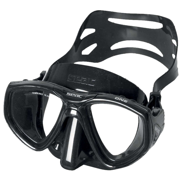 Máscara de Snorkel de Buceo Uno Negra Seac 9449N
