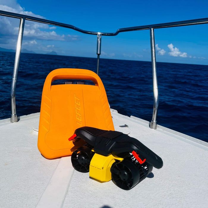 Tabla de natación para scooter submarino C1 Amarillo Lefeet C030002