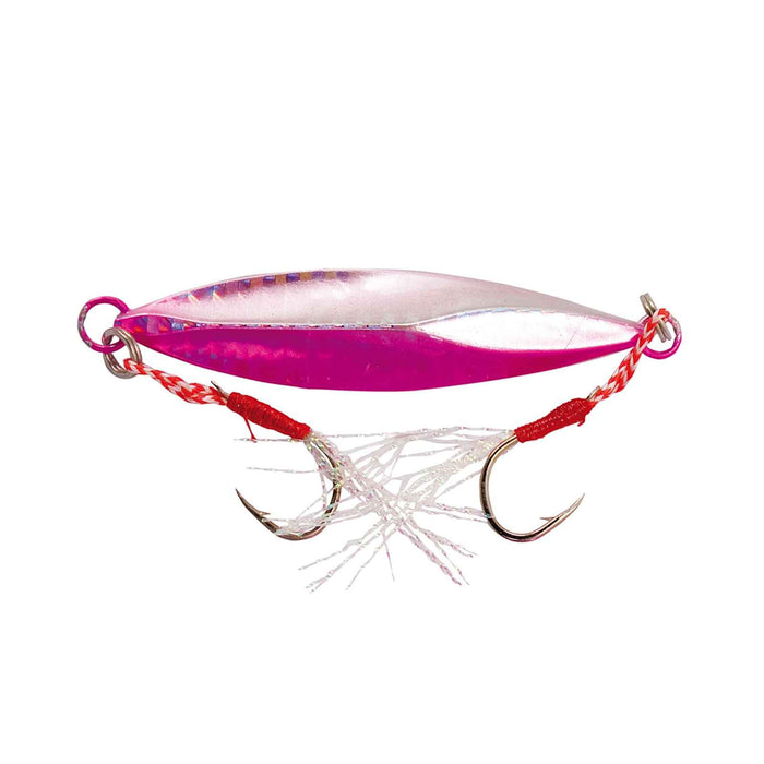 Cebo Splinter Jig Metálico Rosa Puntos Negros 40g Nomura NM42420140