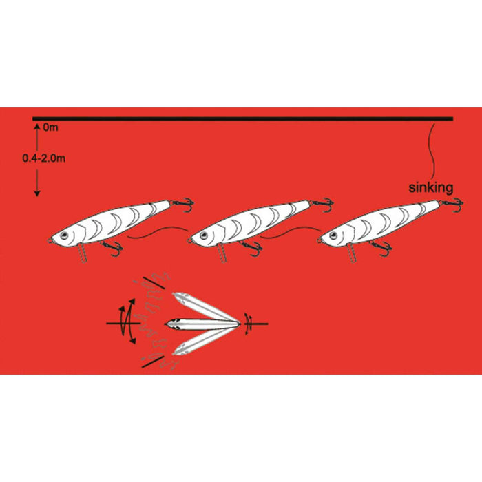 Cebo Ranger Minnow Amarillo Plata 7cm 13g Nomura NM52216207