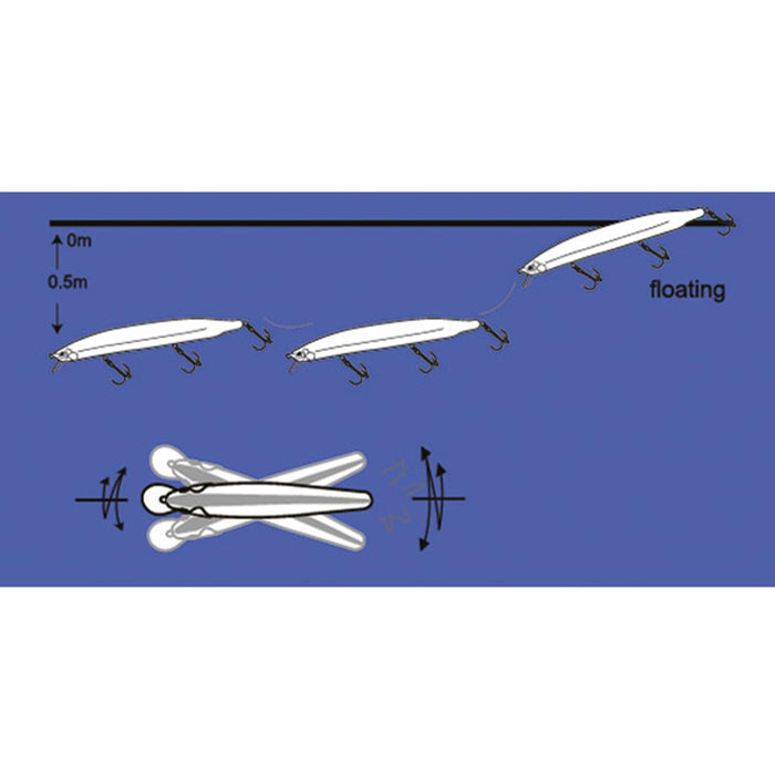 Atrayente Yori Verde Plata Naranja 13cm 17g Nomura NM58204313