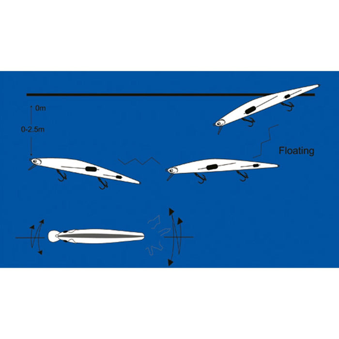 Cebo Nagasa Brillante Amarillo 17,5cm 26g Nomura NM60431117