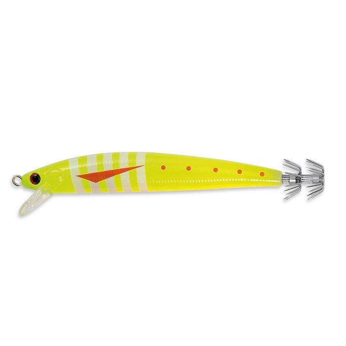 Cebo Ika Calamari Fluo Amarillo Con Rayas 12cm 10g Nomura NM61599012