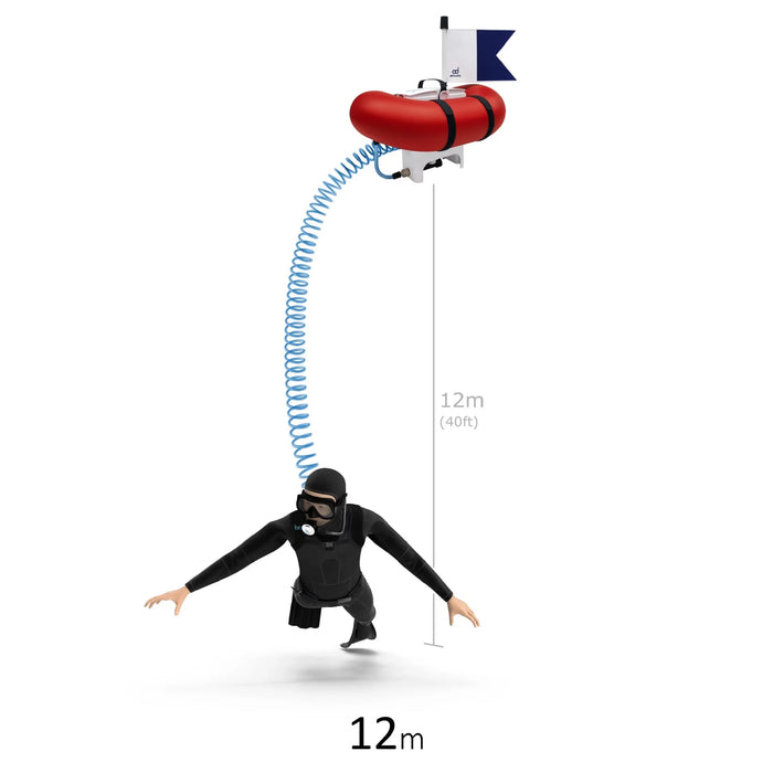 Single diver hose 12m AirBuddy