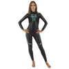 Traje de neopreno Pace Mujer 2,5-3,5mm Negro-Turquesa XXL Seac 1-134-XXL