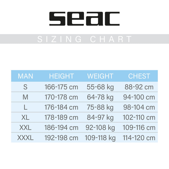 Chaqueta de neopreno Snake Hombre 5mm Camo M Seac 1-144-M