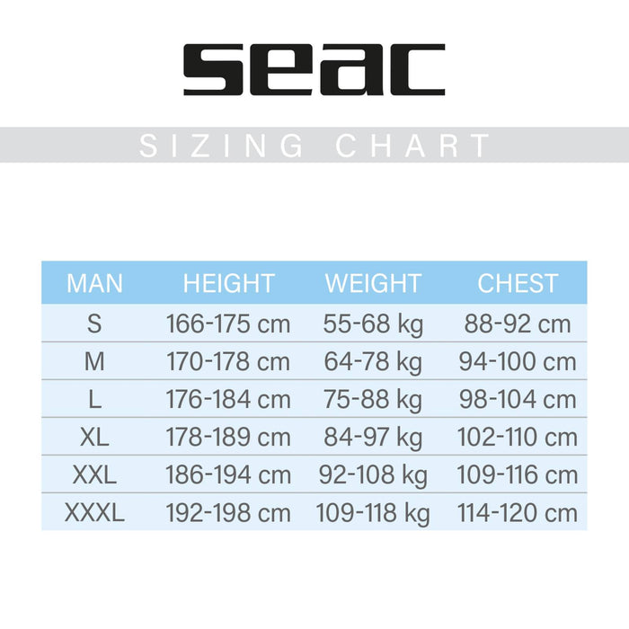 Chaqueta de neopreno Snake Hombre 5mm Camo XXXL Seac 1-144-XXXL