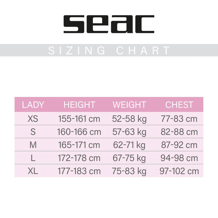 Chaqueta de neopreno Snake Mujer 5mm Camo S Seac 1-146-S