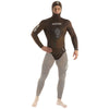Chaqueta de neopreno Alga Hombre 3mm Marrón M Seac 1-160-M