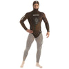 Chaqueta de neopreno Alga Hombre 3mm Marrón S Seac 1-160-S
